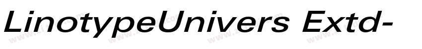 LinotypeUnivers Extd字体转换